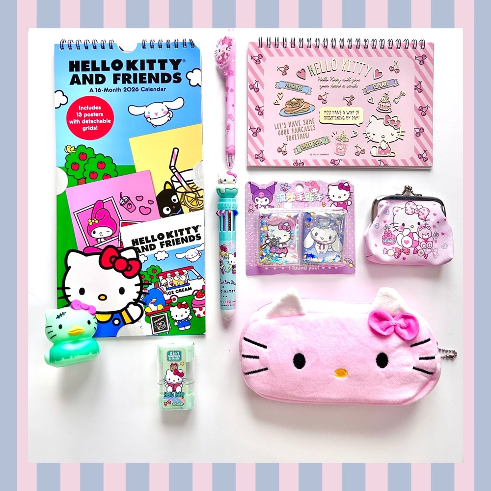 💝(HK365) Hello Kitty Adorable 9-Piece Calendar Bundle!